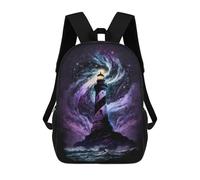 sinyumoney Enchanted Lighthouse in Starry Sky Backpack School Bag Rucksack Casual Daypacks School Work Travel Bag for Teenage Girls Boys Women Men 17inch