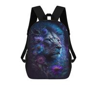 sinyumoney Enchanted Lion Fantasy Artwork -4 School Backpack Lightweight Airport College Students Back Pack for Boys/Girls/Teenagers 17inch