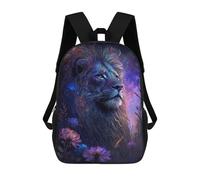sinyumoney Enchanted Lion Fantasy Artwork -5 17 Inch Backpacks Kids Schoolbag,3D Printed Elementary And Middle School Students Backpacks for Boys Girls