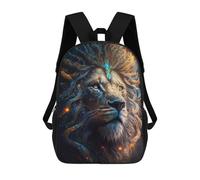 sinyumoney Enchanted Lion Portrait -12 School Backpack Rucksack Casual Daypacks School Work Travel Bag for Men, Women & Teenage Boys 17inch