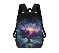 sinyumoney Enchanted Lotus Blossom -2 Backpack School Bag High Secondary School Bags Casual Backpack for Teenage Girls Boys Women Men 17inch