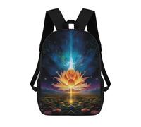 sinyumoney Enchanted Lotus Blossom Backpack School Bag Water Resistant School Bag Business Backpack for Boys/Girls/Teenagers 17inch