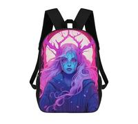 sinyumoney Enchanted Moonlit Portrait Kids Backpacks Children Bag,Anime Bag,Large Capacity Kids Backpack, 3D Printed Children's,Student Schoolbag,Kids Boys Girls School Bag 17inch