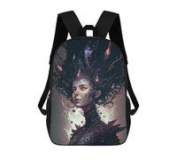 sinyumoney Enchanted Mystic Portrait -1 Rucksack Lightweight Casual Daypack School Backpacks- Perfect for Travel, Work And Daily Use 17inch