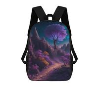 sinyumoney Enchanted Night Pathway School Bag Bookbag 3D Printed Children's Backpacks for Kids Boy Girl Book Bags Kids School Bag Travel Rucksacks 17inch