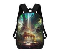 sinyumoney Enchanted Opera House Kids Children School Backpack Bookbags Casual Travel Rucksack Boys Girls Large Capacity Daypack 17inch