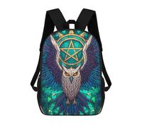 sinyumoney Enchanted Owl Backpack School Business Laptop Rucksack Bag Unisex Casual Daypack for Teenage Girls Boys Women Men 17inch