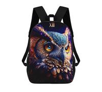 sinyumoney Enchanted Owl Portrait Rucksack School Secondary High School College Backpack Travel for Camping Outdoor Adventures And Daily Travel 17inch