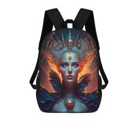 sinyumoney Enchanted Queen Portrait School Bags Water Resistant School Bag Business Backpack for Campus Outdoor Travel Sports 17inch