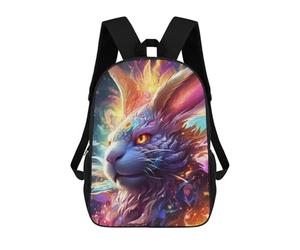 sinyumoney Enchanted Rabbit Portrait -1 Backpack School Computer Rucksack for School/Work/Travel for Boys/Girls/Teenagers 17inch
