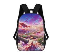sinyumoney Enchanted Skyward Landscape School Bag 3D Printed Backpacks Fashion Kids School Backpack Boys Rucksacks for Boys Middle School Students 17inch