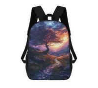 sinyumoney Enchanted Sunset Pathway Backpack School Large School Backpack for Boys for Teenage Girls Boys Women Men 17inch