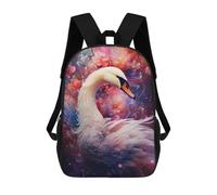 sinyumoney Enchanted Swan Fantasy Backpack School Bag Large School Backpack for Boys for Camping Outdoor Adventures And Daily Travel 17inch