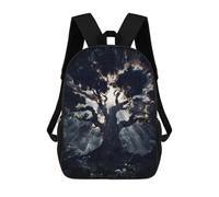 sinyumoney Enchanted Tree School Backpack Fashion Stationery Backpack Waterproof Casual Daypacks for Teenage Girls Boys Women Men 17inch