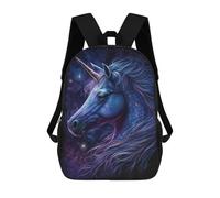 sinyumoney Enchanted Unicorn Fantasy Art Print School Backpack Lightweight Airport College Students Back Pack for Boys/Girls/Teenagers 17inch