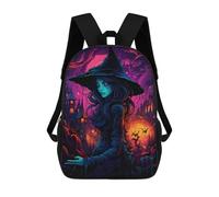 sinyumoney Enchanted Witch's Realm Backpack School Water Resistant Travel Backpack Computer Bag for Girls Boys Teenage 17inch
