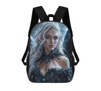 sinyumoney Enchanting Ice Succubus Backpack Kids School Backpack School Bag 3D Printed Fashion School Bag for Boys Elementary And Middle School Student 17inch