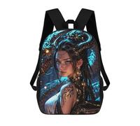 sinyumoney Enchantress with The Golden Dragon Children's Backpack, Schoolbag Large Capacity Students Bookbag Rucksack Knapsack for Boys Girls Adults Teen 17inch