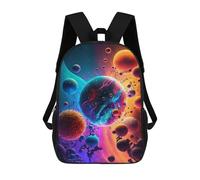 sinyumoney Endles Worlds 3D Printed 17 Inch School Backpack Casual Children's Backpacks 3D Printed for Boys Elementary And Middle