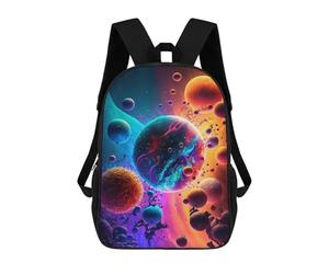 sinyumoney Endles Worlds 3D Printed 17 Inch School Backpack Casual Children's Backpacks 3D Printed for Boys Elementary And Middle