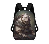 sinyumoney English Bulldog Viking Rucksack Daypacks Business Backpack Water Resistant Bookbag for Girl, Teen Girls 17inch
