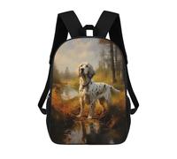 sinyumoney English Setter in Forest Backpack School Bag Travel College Rucksack Backpacks for Campus Outdoor Travel Sports 17inch