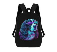 sinyumoney English Springer Spaniel Backpack 3D Printed Kids School Backpack High Capacity Travel Backpacks Book Bags Kids Backpack 17inch