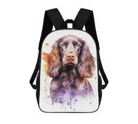 sinyumoney English Springer Spaniel Backpack School Bag Backpack For Girls Boys Backpacks Large Capacity Kids Backpack Lightweight School Bags For Kids Students 17inch