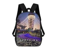 sinyumoney Enoshima Observatory Rucksack Lightweight Casual Daypack School Backpacks for School/Work/Travel 17inch