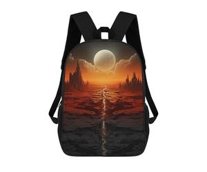 sinyumoney Epic Alien Planet Backpack School Bag Secondary Causal Travel High School Bags for School/Work/Travel 17inch