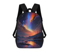 sinyumoney Epic Blue And Orange Sky School Backpack Daypacks Business Backpack Water Resistant Bookbag for Men/Women 17inch