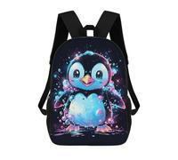 sinyumoney Epic Bubble Penguin Backpack School Bag Travel College Rucksack Backpacks for Camping Outdoor Adventures And Daily Travel 17inch
