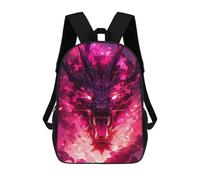 sinyumoney Epic Dragon Portrait School Backpack School Secondary High School College Backpack Travel for Men/Women 17inch