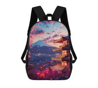 sinyumoney Epic Scenic Sunset Flowers Children’s Backpack Girls Boys, Rucksack Bag, Daypack, Primary School, Perfect for Back to Kids School Or PE, Gifts And Travel 17inch