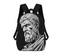 sinyumoney Epictetus Philosopher School Bags Water Resistant Travel Backpack Computer Bag for School/Work/Travel 17inch