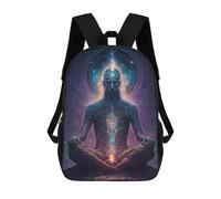 sinyumoney Esoteric Zen Universe V8 Backpack School Bag Water Resistant Travel Backpack Computer Bag for Teenage Girls Boys Women Men 17inch