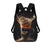 sinyumoney Espresso Pickaxe Backpacks Children's Backpacks School Bag 3D Printed Children's School Backpack Fashion Travel Backpacks for Kids Elementary Middle School 17inch