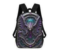sinyumoney Eternal Dragon Wings Backpack School Bag Large School Backpack for Boys - Perfect for Travel, Work And Daily Use 17inch