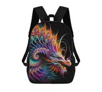 sinyumoney Eternal Flame Backpacks Kids School Backpack School Bag 3D Printed School Bag for Boys Elementary And Middle School Students 17inch