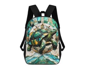sinyumoney Eternal Kintsugi Tortoise School Backpack Schoolbags For Girls Boys Backpack With Pocket Fashion School Bag Kids Backpack 17inch