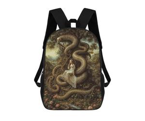 sinyumoney Eve And Serpent Backpack School Bag Large Water Resistant Laptop Backpack for Girls Boys Teenage 17inch