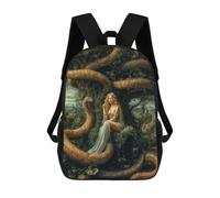 sinyumoney Eve And Serpent in Eden Garden Allegory Backpack School Bag Business Laptop Rucksack Bag Unisex Casual Daypack for Teenage Girls Boys Women Men 17inch