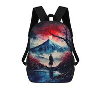 sinyumoney Evening Mist in Asia Backpack 3D Printed Kids School Backpack High Capacity Travel Backpacks Book Bags Kids Backpack 17inch