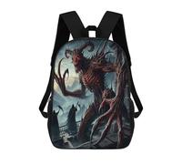 sinyumoney Evil Demon in Dark Castle Children's Backpack, Schoolbag Large Capacity Students Bookbag Rucksack Knapsack for Boys Girls Adults Teen 17inch