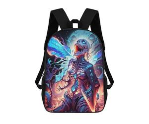 sinyumoney Evil Fairy with Moth Wings Rucksack School Secondary High School College Backpack Travel for Camping Outdoor Adventures And Daily Travel 17inch