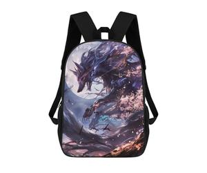 sinyumoney Evil Kitsune Fox Backpack School Bag Water Resistant Computer Rucksack for Teenage Girls Boys Women Men 17inch