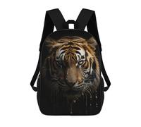 sinyumoney Evil Tiger Fluid Dripping Backpack, Children's Backpack, Student School Bag Bookbag Rucksack, 3D Printed School Bag for Boys Girls 17inch