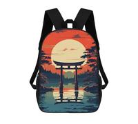 sinyumoney Exploration Japan Gate School Backpack Travel College Rucksack Backpacks for Campus Outdoor Travel Sports 17inch