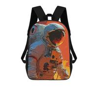 sinyumoney Exploring Creativity Ronaldo Backpack, Children's Backpack, Student School Bag, Book Bag, 3D Printed School Bag For Boys And Girls, 17inch