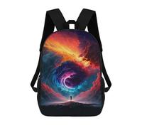 sinyumoney Exploring The Cosmic Portal Backpack Cartoon Plush Bag, 3D Backpack for Kids School Bag Birthday Gift Idea for Boys And Girls 17inch